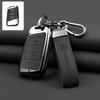 Leather Car Key Fob Case Cover Protector Holder Shell For VW Volkswagen Passat B8 Tiguan Magotan Golf Auto Keychain Accessories zw0