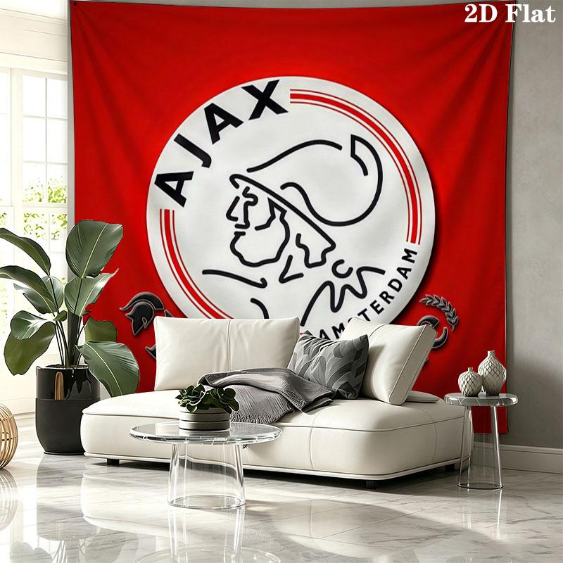 AFC Ajax Custom Name Wall Tapestry Aesthetic Wall Hanging Printed Fabric Blanket Decorative Tapestries for Bedroom Living Room Home Decor