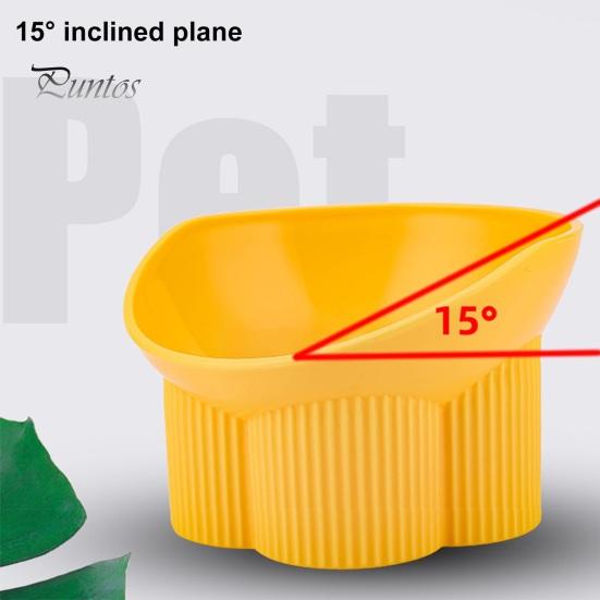 Macaron Color Pet Bowl Dog Cat with Raised Stand Food Water Feeder Protect Cervical Vertebra Backflow Prevention Elevated