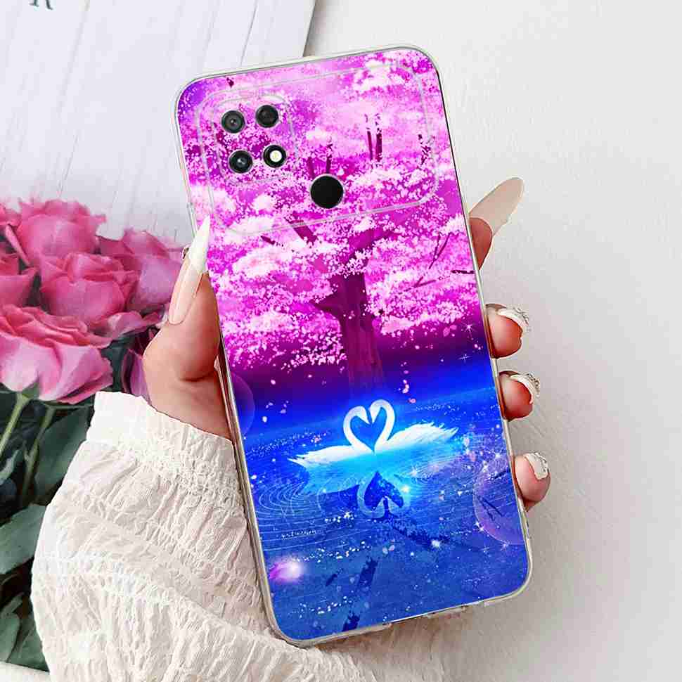 For Xiaomi POCO C40 4G 6.71" Case Summer Fresh Style Lemon Soft Silicone Cover For Poco C40 C40 220333QPG Protective Shell Coque