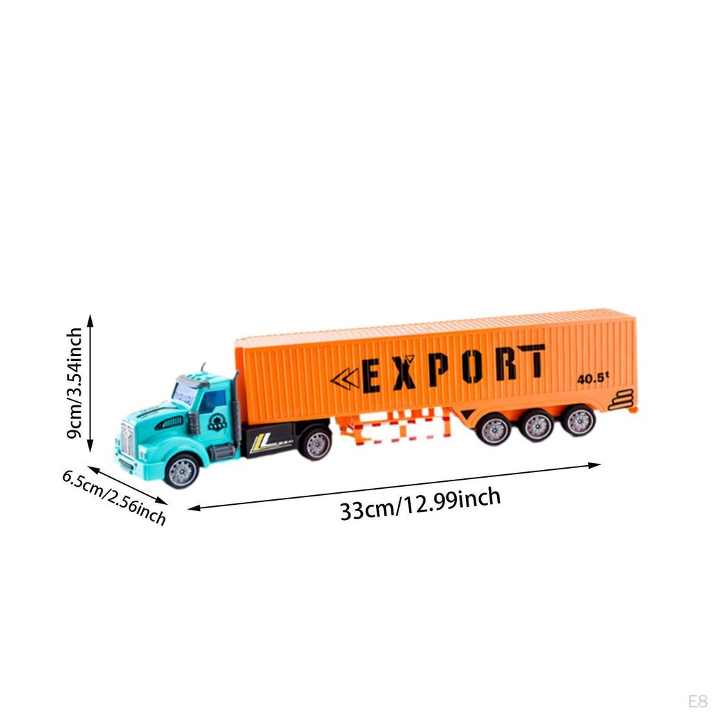 Assembled Truck Model Carrier Versatile Easy Assembly Semi-trailer Transport for Indoor