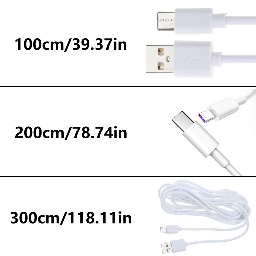 100/200/300cm Portable Fast Charging Wire USB Charging Cable for Game Controller Data Sync Cord Charging Wire
