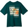 Puma Urban Graphic Logo Round Neck Casual Short Sleeve T-Shirt Men Tops Green 631672-43