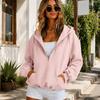 Women's Fashion Long Sleeve Pullover Hoodie with Pocket Color