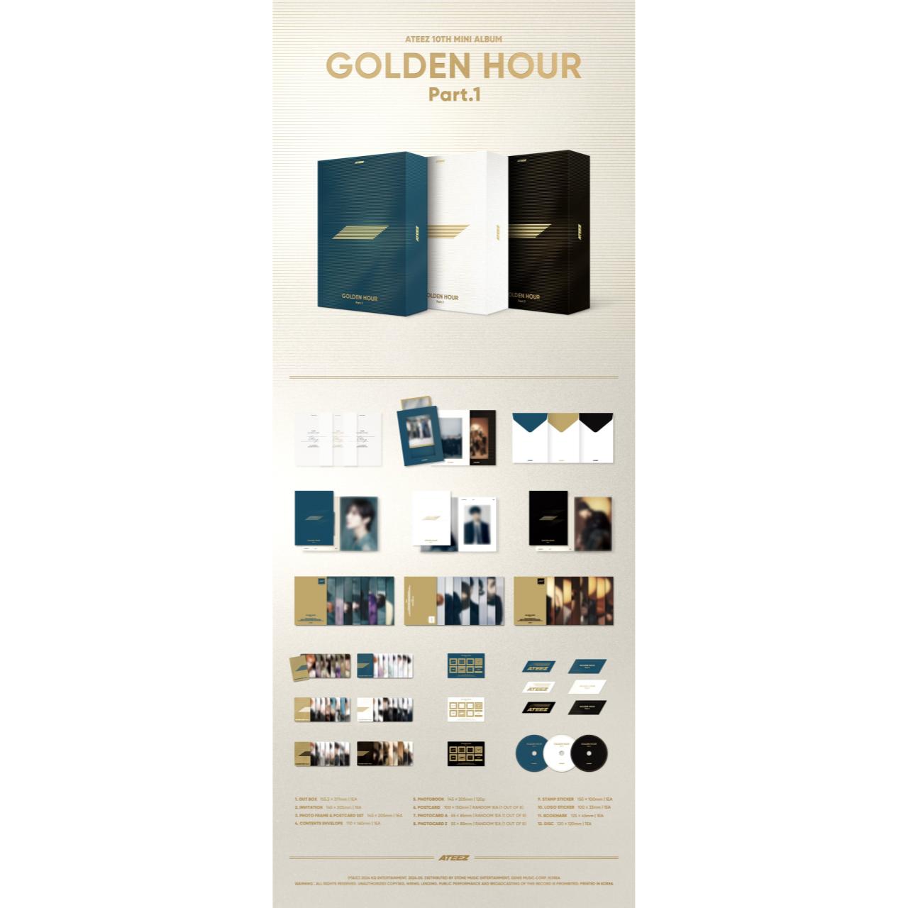 POB) ATEEZ [GOLDEN HOUR Part.1] TOKTOQ SET VER – купить по низким