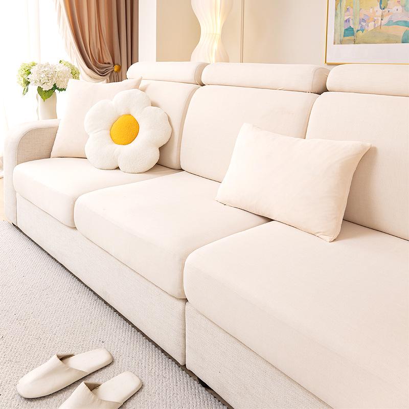 Universeller Sommer Eis Seide Sofabezug: Staubdicht, Anti-Katzenkratzer, Vollständige Umhüllung, Elastischer Überzug für Ledersofas.