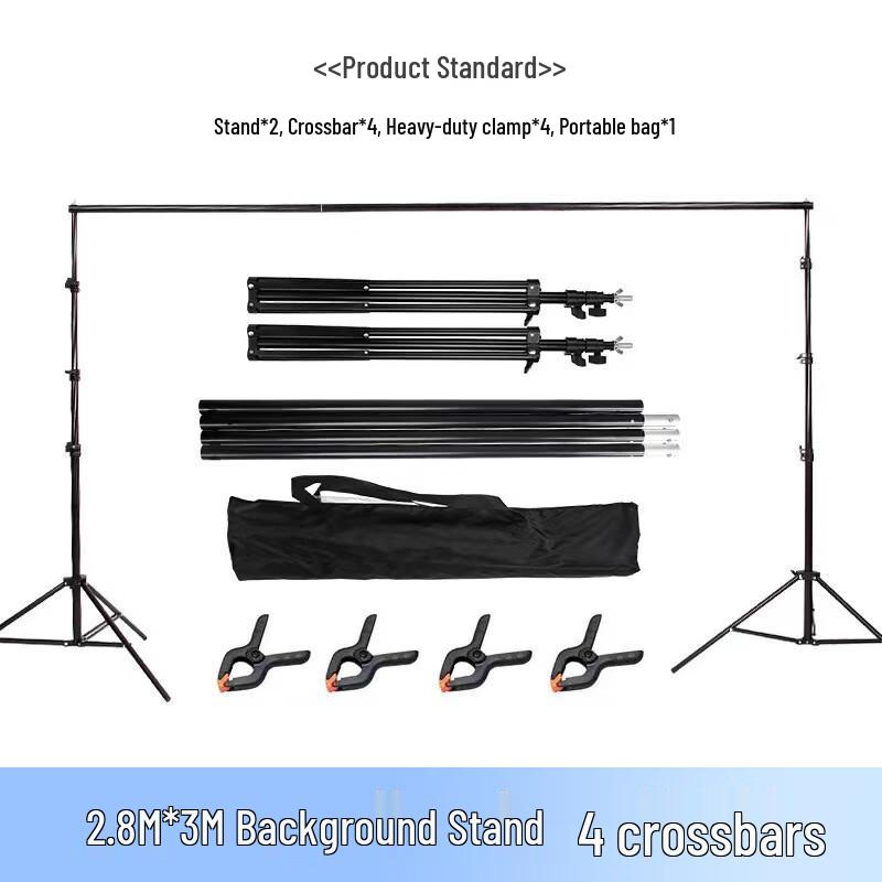 OLOEY 2.8x3M Photography Green Screen Background Stand Kit