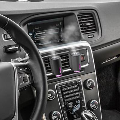 Smart Car Air Freshener Vent Clip Intelligent Oil Diffuser Rechargeable Automotive Interior Ultrasonic Atomizer With Natural