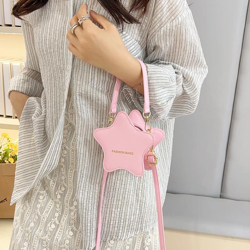 Pu Material Starry Kid Shoulder Bag With Lightweight Design For Daily Use