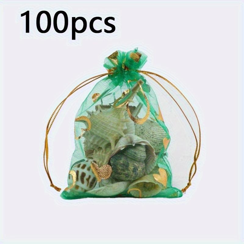 100PCS Moon Star Organza Gift Bag Multicolor  Jewelry Gifts Pouches For Wedding Party Candy Bag  Jewelry Packing  Wholesal