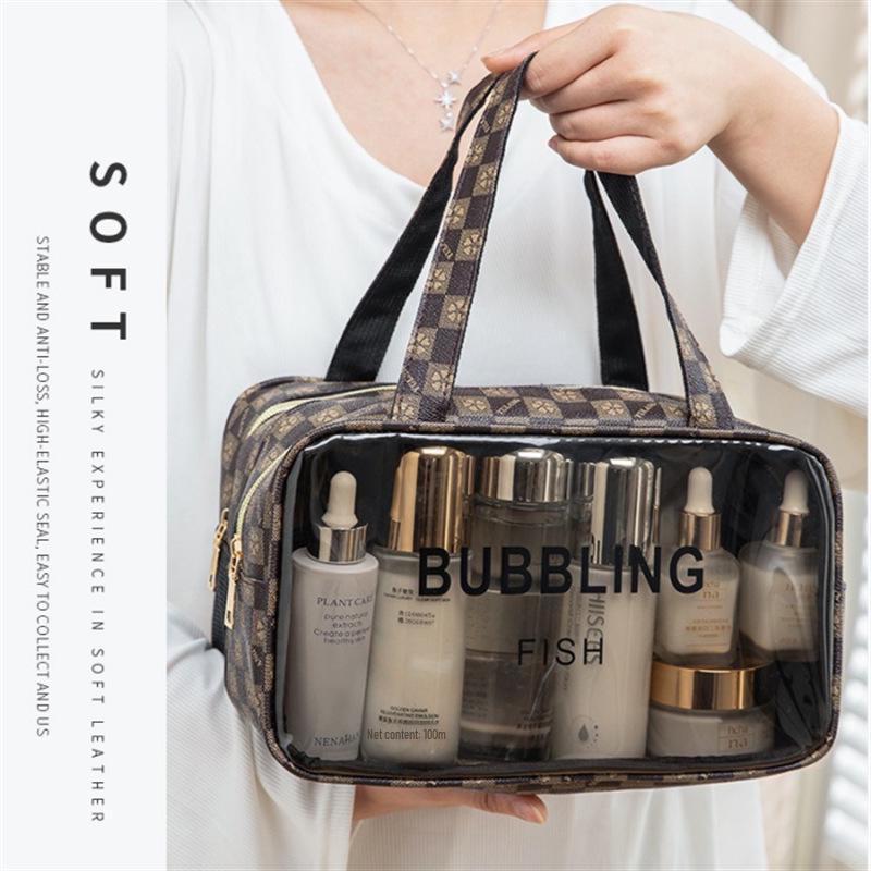

Вместительная водонепроницаемая косметичка с отделениями для сухих и влажных вещей — многофункциональное портативное хранилище для туалетных принадлежностей