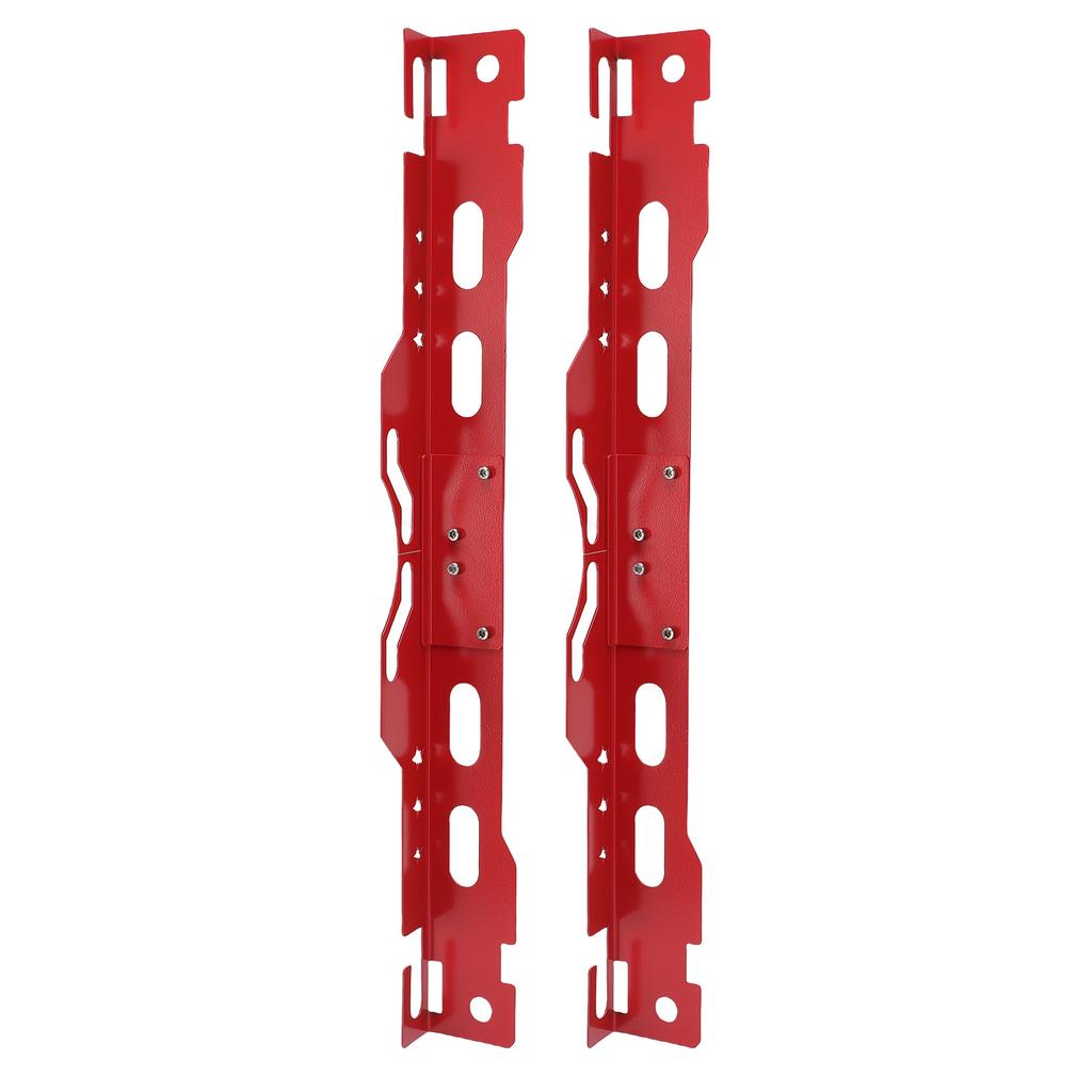 2 Set Wheel Alignment Tool Alloy Steel Camber Alignment Plates with 2 Measuring Tapes Universal for Automotive Red