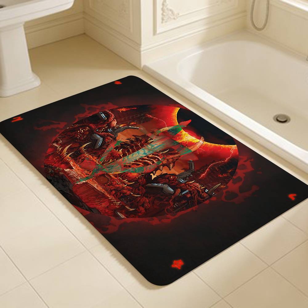 Game D-DoomS E-Eternal Floor Mat INS Style Soft Bedroom Floor House Laundry Room Mat Anti-skid Household Carpets