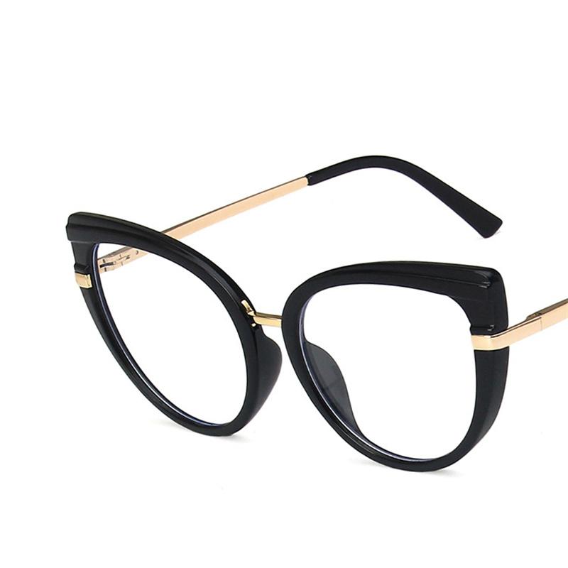 Fashion Anti Blue Light Cat Eye Glasses Frame for Women Blue Light Blocking Optical Eyewear Cateye Accessories