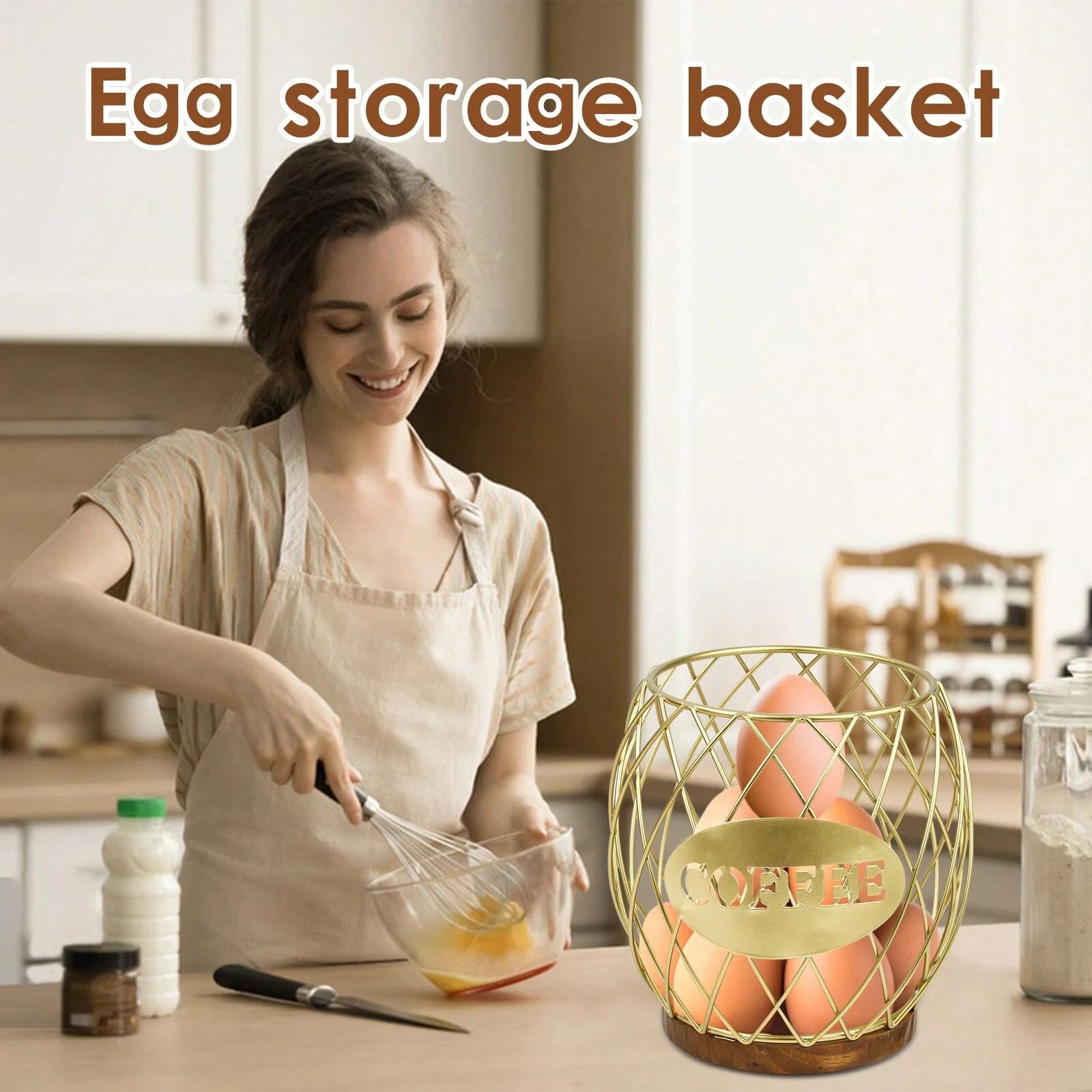 

Iron and Wood Coffee Capsule Storage Rack with Crystal Lid and Gold Pineapple Design COFFEE