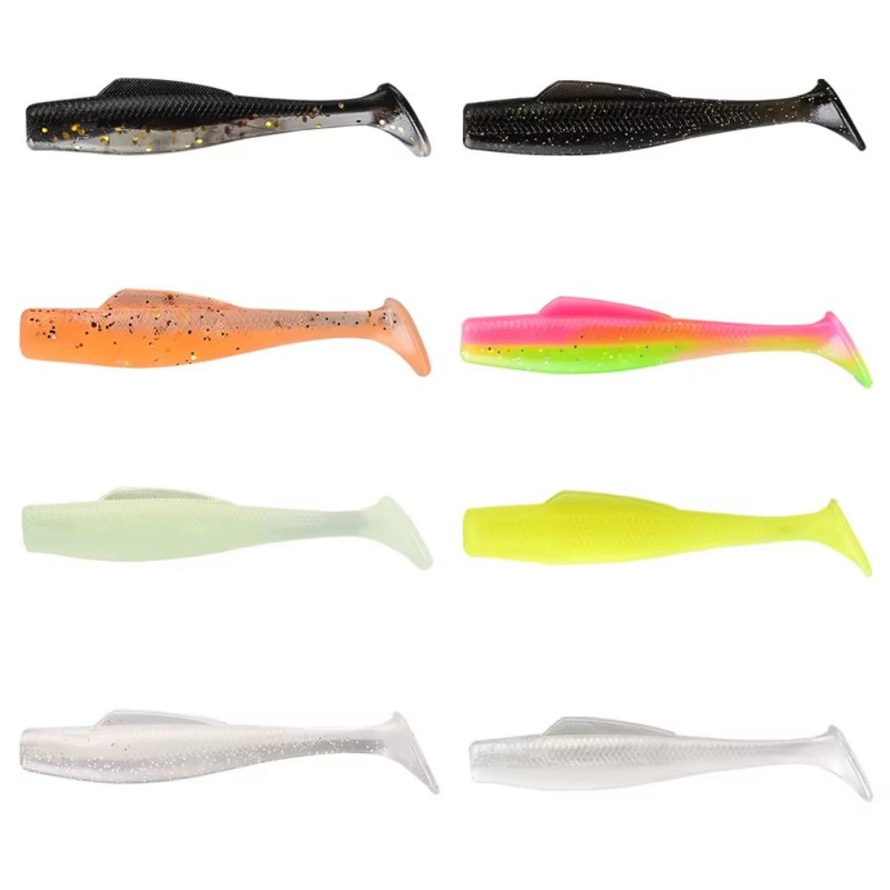 

Palmer 6pcs/bag 8pcs/bag Soft Plastic Fishing Lure Set 8 Colors Soft Bait Lures TPE Swim Bait Fishing Lures Soft Wholesale 6cm
