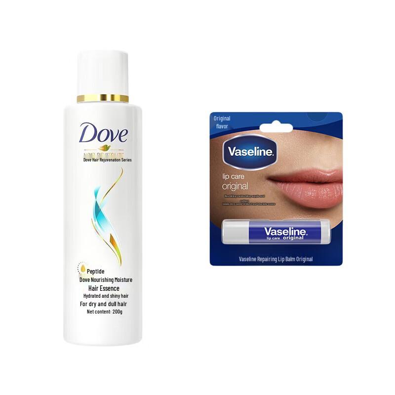 Набор: Бальзам для губ Vaseline Essential и Кондиционер для волос