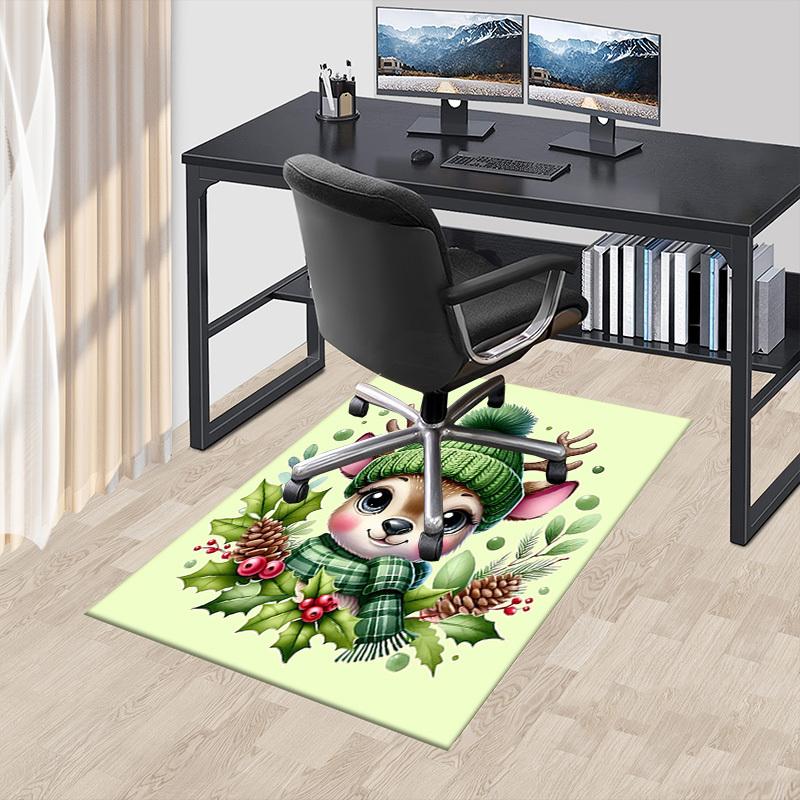 1PC Deer, Winter Extra Large Non Slip Floor carpet, Office, family, Studio   Large Area Rug Indoor Rugs, Bold Statement Piece