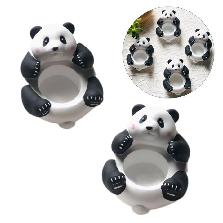 3D Panda Figurine Elegant Decorative Tray for Tealights Candle