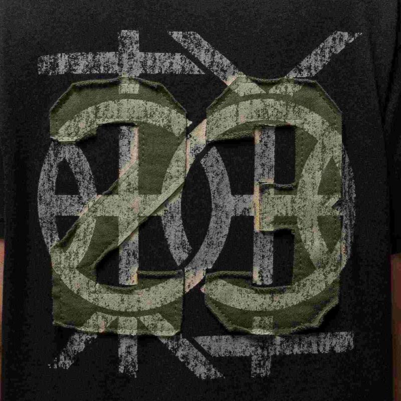 New Jordan Drop Shoulder Sleeve T Shirt Women's Gray Black/Medium Olive Green HV1273-045