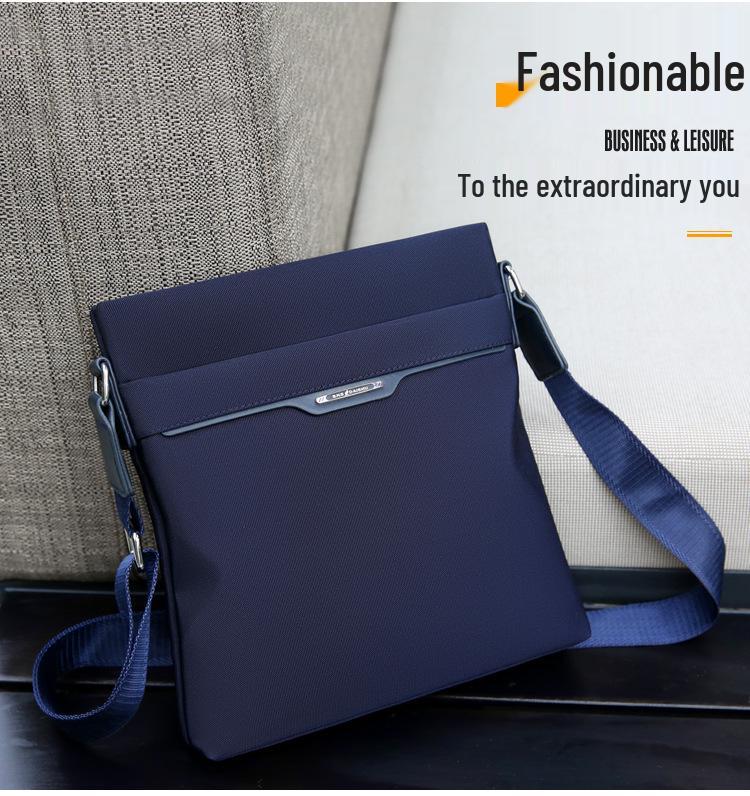 Men's Trendy Waterproof Oxford Single Shoulder Crossbody Bag - Casual Fashion Commuter Backpack