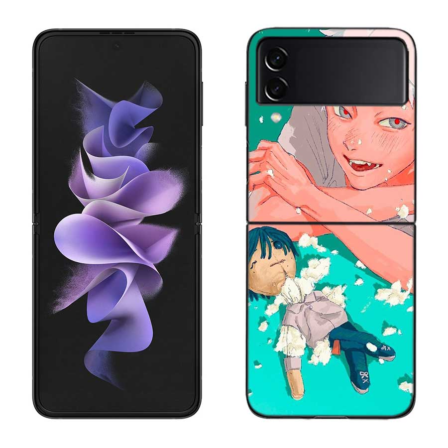 Anime H-Hikaru Ga Shinda Natsu Phone Case For Samsung Z Flip 7 6 5G Galaxy Z Flip 5 4 3 Black Hard Cell Cover Luxury PC Shell C