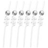 6pcs Mirror Disco Ball Straws 70s Disco Party Decoration Birthday Wedding Bachelorette Hen Party Supply Cocktail Drinking Straw
