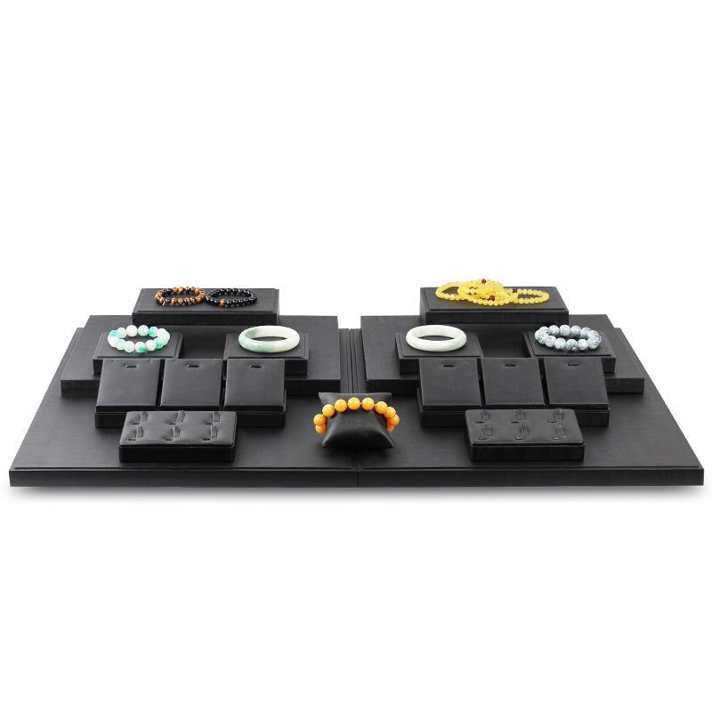 Black Jewelry Display Stand for Pendants, Necklaces, Bracelets, and Jade.