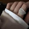 Elegant White Color Layering Rings Fashion Open Finger Rings For Women Girls Exaggerated Ring Jewelry Gift Party Accessories Gifts