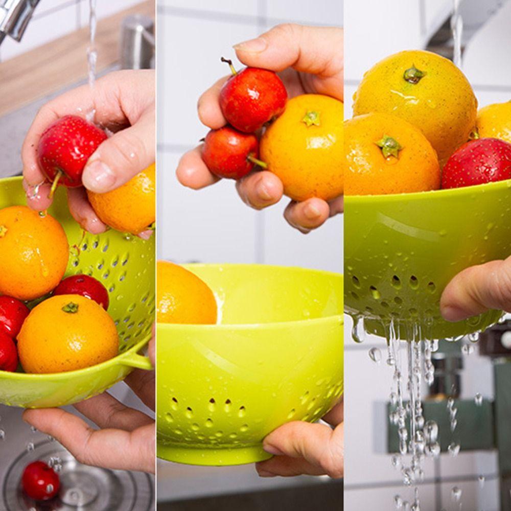 6 Inch Vegetable Strainer Plastic Fruit Draining Basket Durable Food Colander  Kitchen