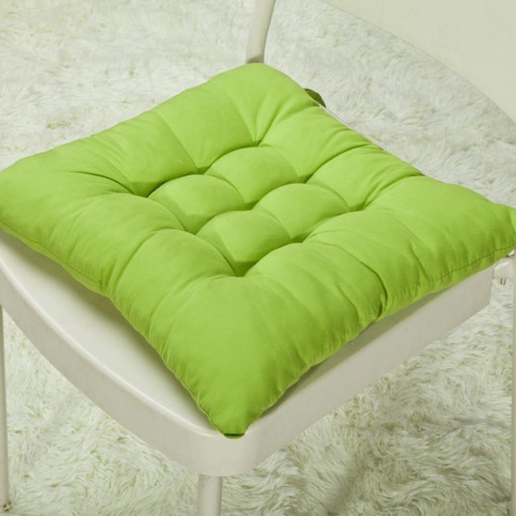 Thickened Dining Chair Seat Pad 46x46cm Slip Proof Chair Cushion for Kitchen Garden Office Patio Multi Color