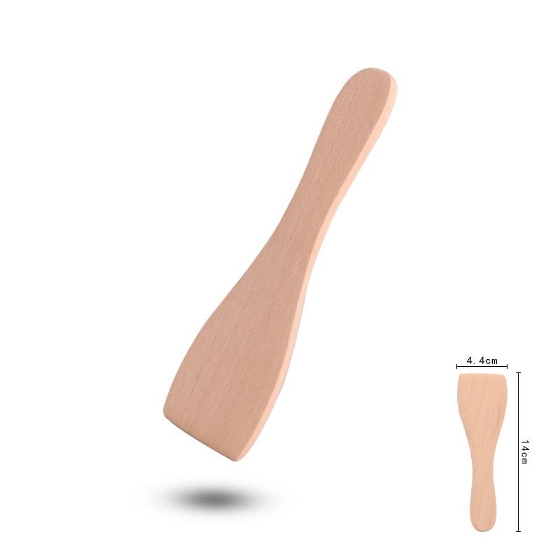 1 ks Dřevěná špachtle na vaření a míchání Dřevěné raclette špachtle Kuchyňské náčiní Olej Nepřilnavé