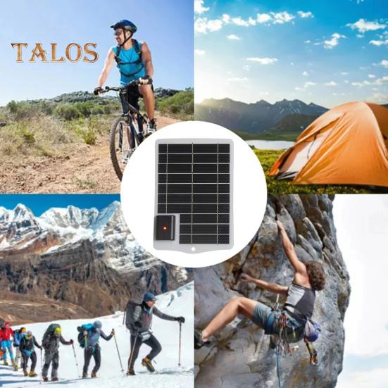 მზის პანელების დამტენი მაღალი ეფექტურობის USB გამომავალი წყალგაუმტარი სწრაფი დამუხტვა საიმედო მრავალფუნქციური მრავალმოწყობილობის დამტენი Power Bank