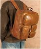Herren Echtleder Mehrfachtaschen Reise-Rucksack: Große Kapazität, vielseitig und ideal für lässige Outdoor-Abenteuer.