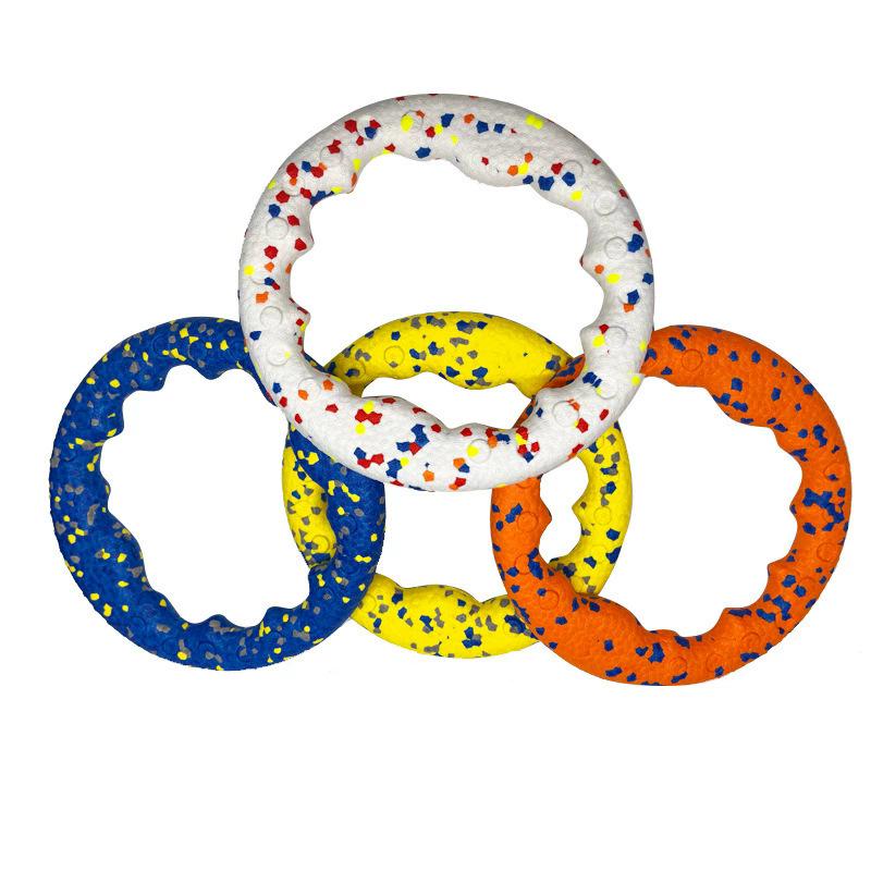 Durable Teething Pull Ring for Medium & Large Dogs - High Elasticity Silent Agility Toy