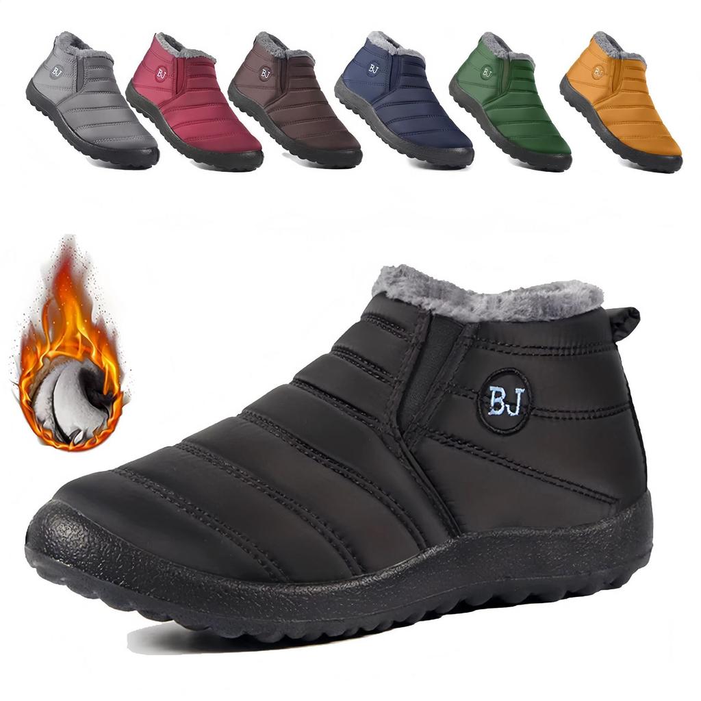 Damen Warme Schneestiefel Winter Neue Baumwollschuhe Damen Casual Kurze Stiefel, Wasserdichte Stiefeletten Schneestiefel