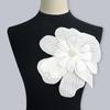 Multi-Layer Three-Dimensional Embroidered Flower Studded Beaded Patch Corsage Flower Brooch For Women Pins Lace Flower