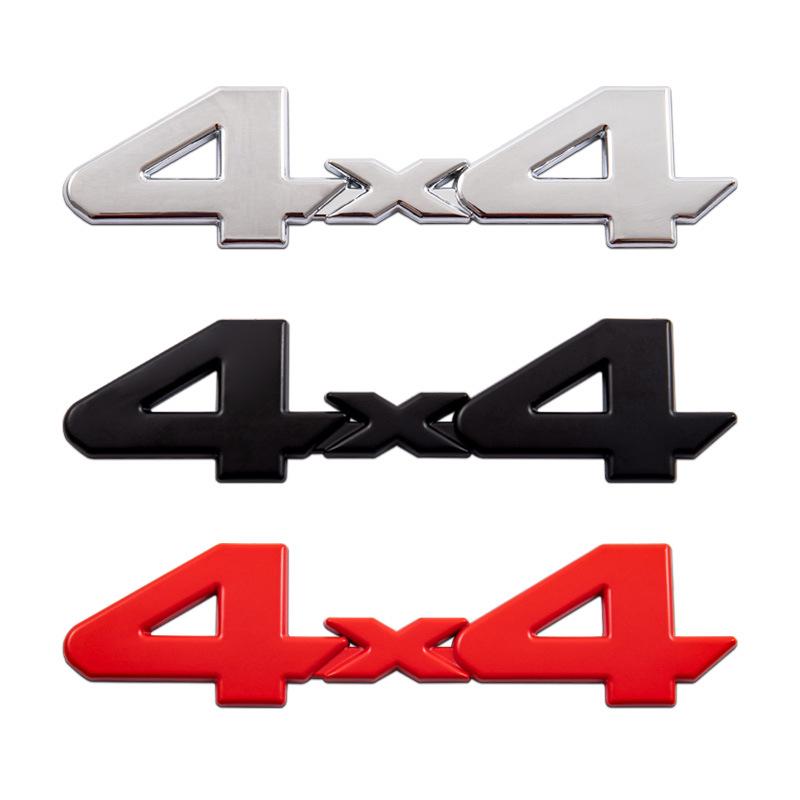 Off-road 4x4 Metal Car Sticker for Jeep Wrangler Compass - 3D Four-wheel Drive Modified Rear Emblem