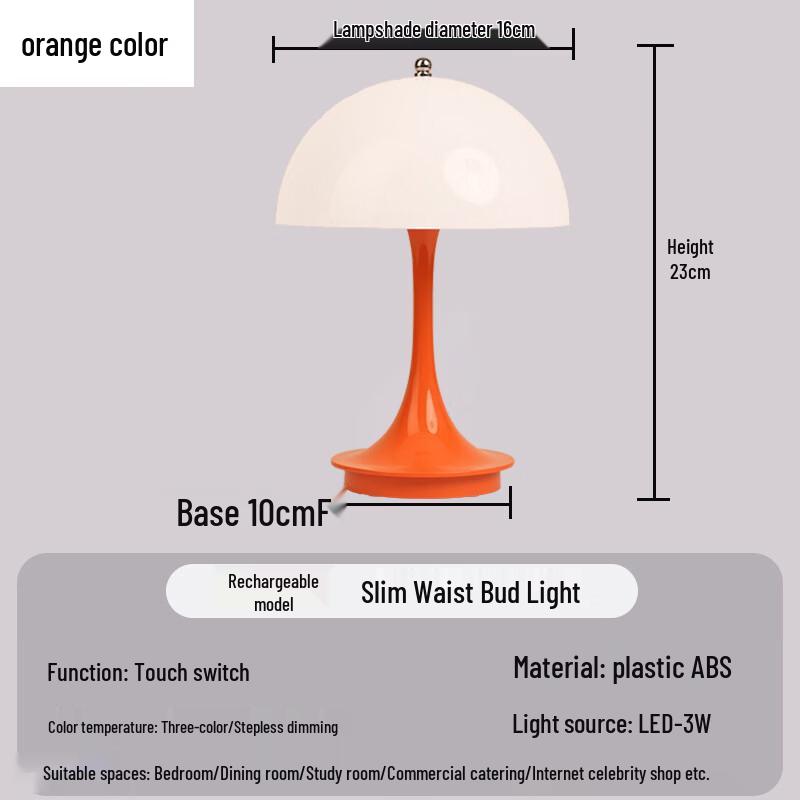 Oeny Mushroom Bedside Table Lamp