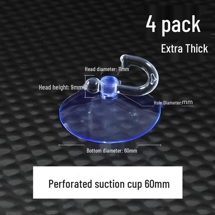 Transparenter Saugnapfhaken für Glas, Fliesen und Auto-Werbung