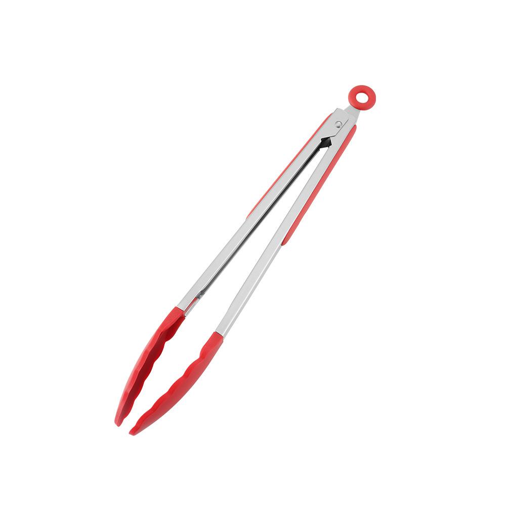 Silicone Food Tong 7/9/12 Inch Heat-Resistant Non-Stick Cooking Tongs for Baking, Grilling & Serving, Kitchen Utensil Gadgets