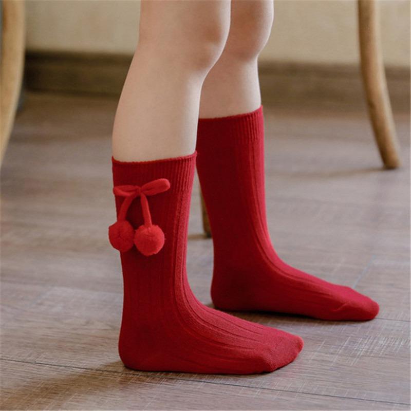 Baby Socks Pom-pom Socks Baby Loose Socks Stockings Cotton Socks Winter