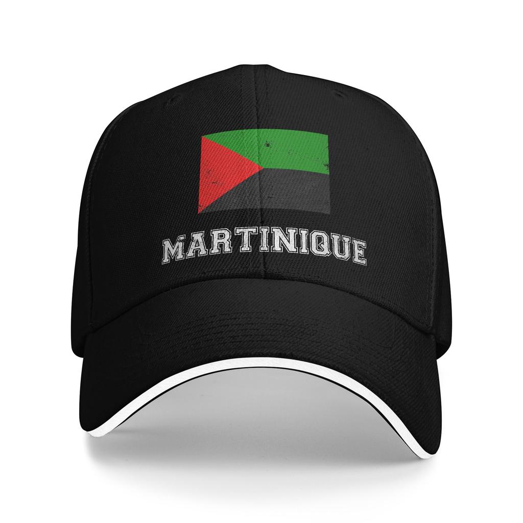 Martinique Flag Baseball Cap Men Adult Custom Logo Trucker Hat Summer Fashion Outdoor Gym Breathable Snapback Cap
