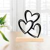 Kreuz Metallkunst Vase Wandbehang Dekoration - Minimalistische Blumenwanddekoration