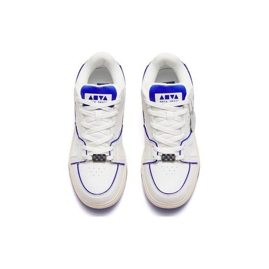 Anta Aoyu Non-Slip Shock Absorbing Wear-Resistant Low-Top Skate Shoes Men Sneakers White Blue 112248026-3