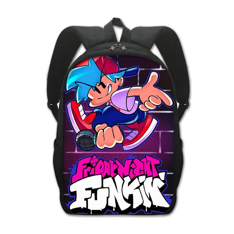 Stylish Friday Night Funkin Backpack For Cartoon Game Fans With Adjustable Straps