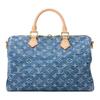 Louis Vuitton Speedy Fabric One Shoulder Handbag Women's Blue M14430