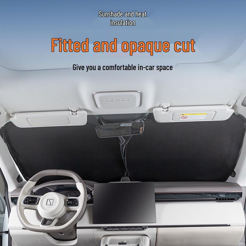 Zeekr 001/7X Auto-Windschutzscheiben-Sonnenschutz - Doppellagiger Sonnenschutz und Wärmeisolierung Blackout