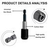 60mm Impact Bit Holder 1/4-Inch Hex Drill Bit Extension Drill Adapters  Electric Drills