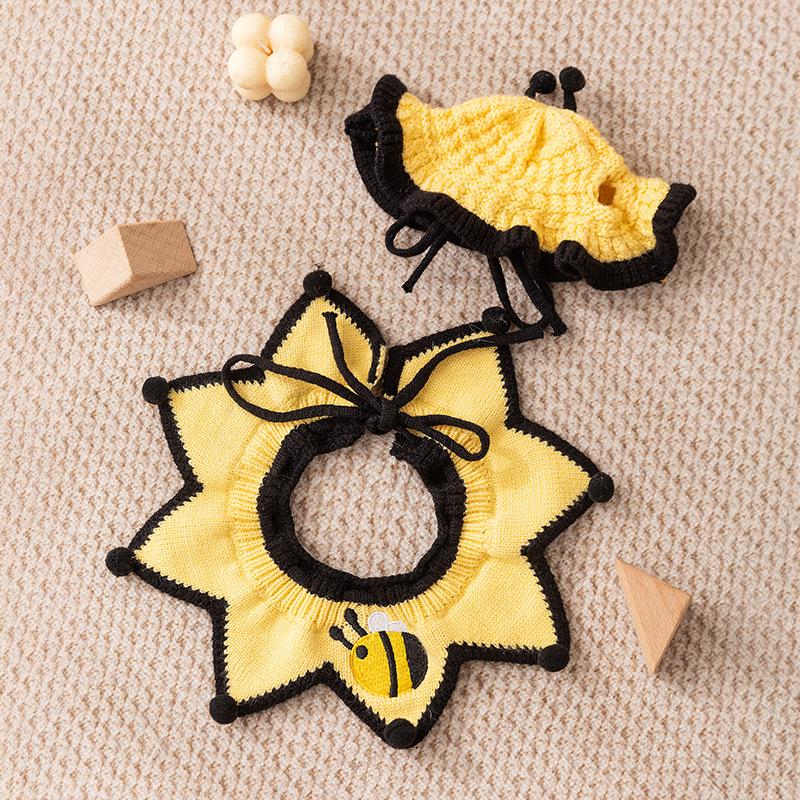 

Braided Scarf Collar: Cute Kitten and Puppy Neck Bib Accessory M (Head: 28cm/Neck: 25-30cm)
